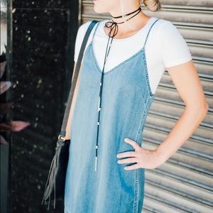 Aritzia Denim Slip Dress